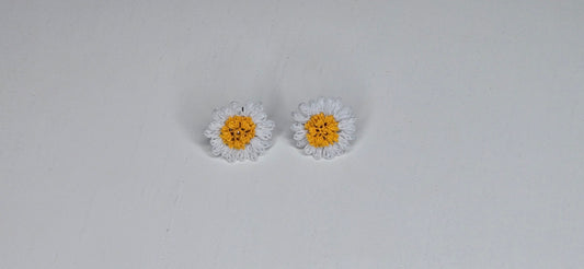 Needle Lace Daisy Earring (stud)